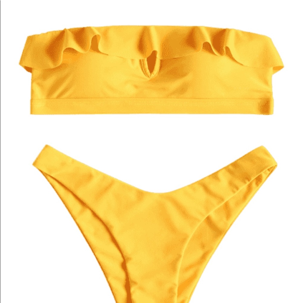 Yellow bikini
